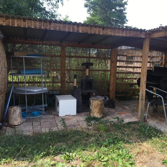 Venkovní ubikace s voliérou