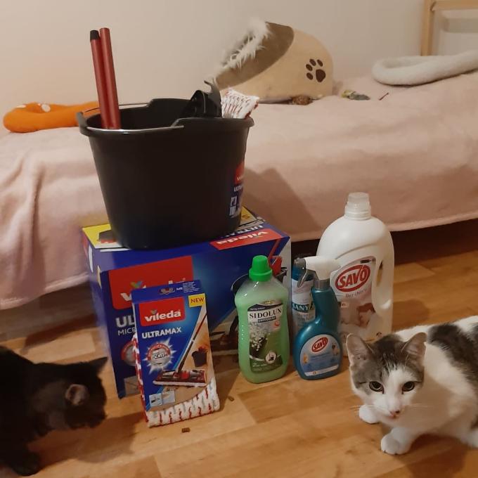 Úklidové prostředky pro Cat World