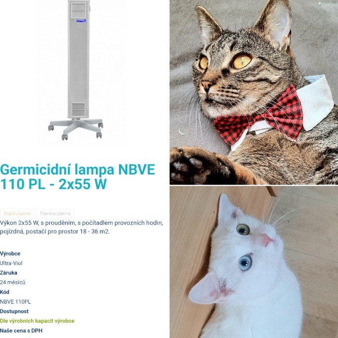 Germicidní bakteriocidní lampa