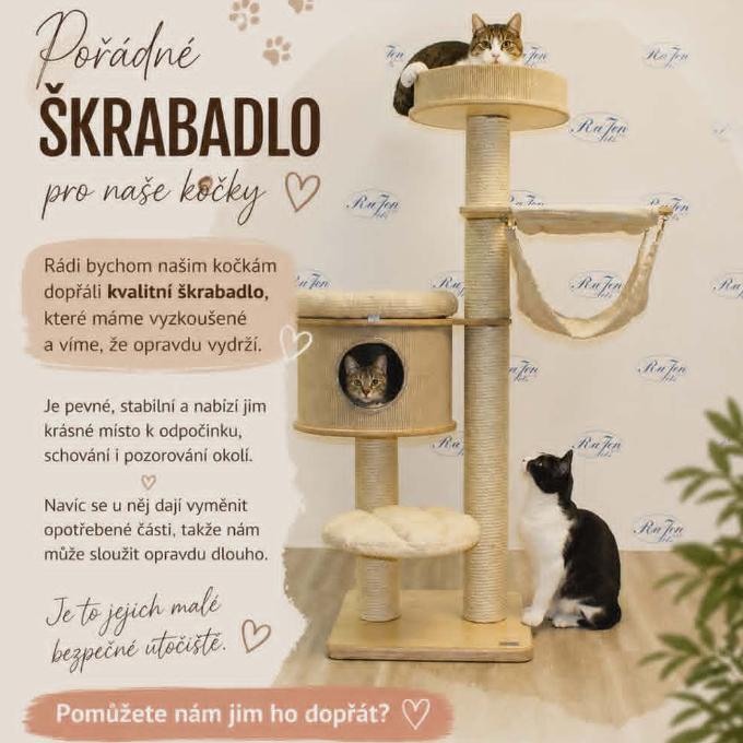 Pořádné škrabadlo pro naše kočky 🐾
