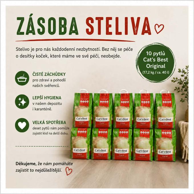 Zásoba steliva pro naše svěřence