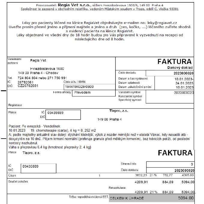 Venda prosí o pomoc