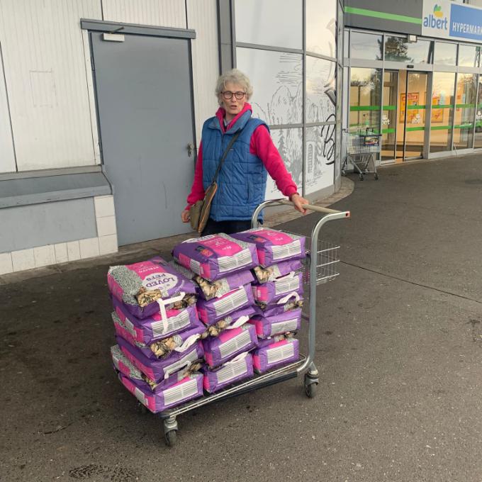 Stelivo pro kočičky u Fredíka