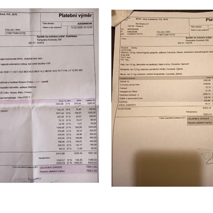 Veterinární náklady